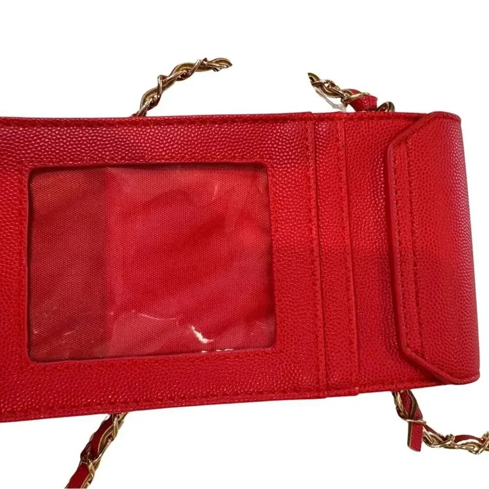 Red‎ Faux Leather Phone Case Holder